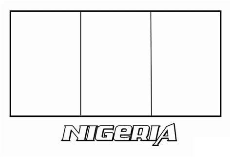 nigeria flag coloring page